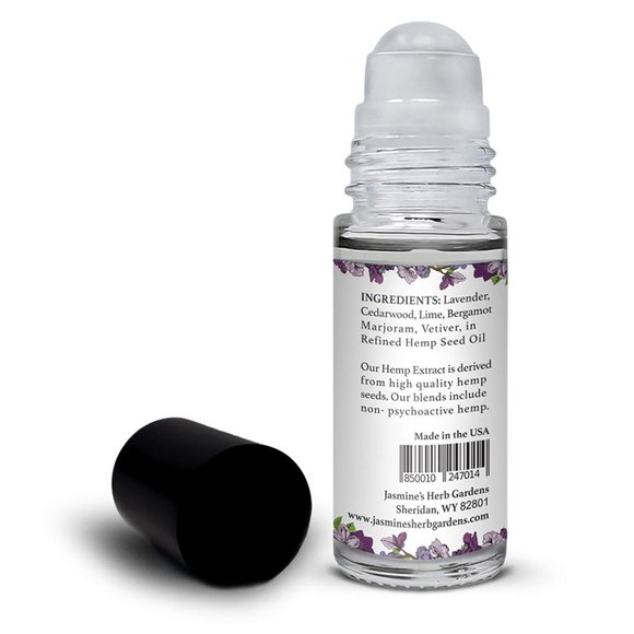 Jasmine's Herb Gardens Natural Calming Sleep Essential Oil Blend with Hemp Extra - Picture 3 of 4